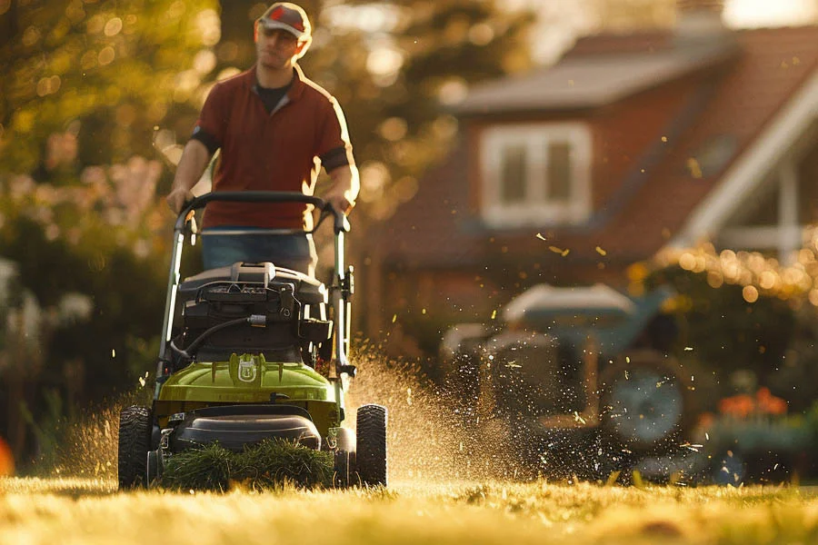 electric mulching mower